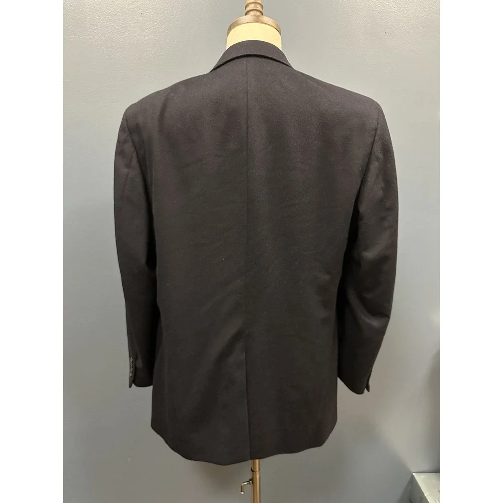 Jos. A. Bank Men's Jacket Blazer‎ Sport Coat 100% Cashmere Black Sz 43L Lined